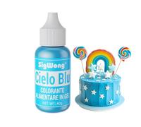 Colorante Alimentare Gel, 40g Coloranti Alimentari Concentrato per La Decorazioni Torte Commestibili, Pennarelli Alimentari per Dolci Fondente, Slime e Mestieri, Panificazione-Cielo Blu