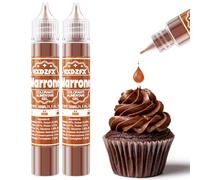 Colorante Alimentare Gel - Marrone Coloranti Alimentari Gel Concentrato per La Decorazione di Torte, I Dolci, Dolciumi, I Macaron, La Glassa, La Cottura e La Cucina - 30ml×2 Flaconi
