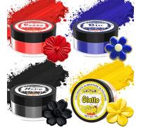 Colorante Alimentare in Polvere, 4 Colori Coloranti Alimentari per Torte, Colorante Alimentare in Polvere Concentrazione per Glassa, Cottura Al Forno, Decorazione, Uova Di Pasqua, Glassa, Fondente-5g