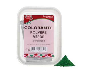 Colorante alimentare in polvere verde 6 g