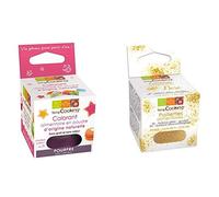 Colorante alimentare Porpora + Glitter alimentare oro