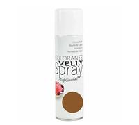 Colorante Alimentare VELLUTO Spray COLORE CARAMELLO - 250ml - a Base di Burro di Cacao con Effetto Vellutato da Utilizzare su semifreddi e Gelati. per torte e dolci SCADENZA 30-09-2025