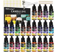 Colorante Liquido Candela - 22 Colori Colorante Cera Gomito a base di olio per la Fabbricazione di Candele, Kit Pigmento Candela Concentrata per Cera di soia, Cera d'api, Cera Gel