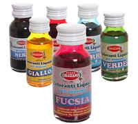 Colorante liquido concentrato per alimenti 35 g vari colori