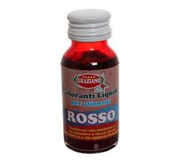 Colorante liquido concentrato per alimenti rosso 35 g