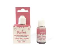 Colorante liquido liposolubile rosa per alimenti 15 g Decora