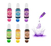 Colorante Liquido Per Fare Candele, 6 Colori Coloranti per Candele, Colorante Per Candele, Coloranti per Cera di Candela, 10ml Set di Colori per Cera per Candele, per Cera di Soia, Cera D'api