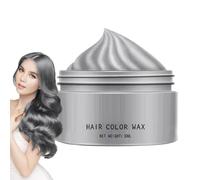 Colorante per Capelli - 30ml Crema Lavabile | Pasta Stilizzante Temporanea | per Donna, Uomo, Ragazzi e Bambini, Maschera d'Argilla Grigio Argento Perfetta per Feste, Club, Cosplay ed Halloween.