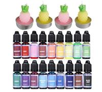 Colorante per per di soia - Pigmento liquido concentrato liquido,liquidi per fai-da-te per cera gel, di soia, lucidalabbra, smalto per unghie