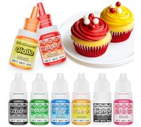 Coloranti Alimentari - Gikikoko 8 Colori Colorante Alimentare Gel, Altamente Coloranti Alimentare, Coloranti Alimentari Gel per Cuocere Torte Fondente Macarons Biscotti Glassa - 6ml