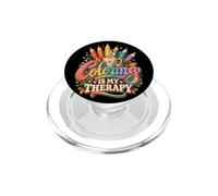 Colorare è la mia terapia per rilassamento e creatività PopSockets PopGrip per MagSafe