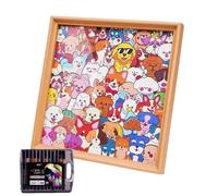 Colorare il proprio puzzle - Cornice per foto per cani da colorare fai da te, giocattolo puzzle educativo - per ragazzi e ragazze Collezionisti Famiglia Serata Giochi Vacanze Compleanno Ufficio