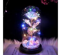 Colorata Lamina D'oro 24k Lampada Risparmio Energetico Coppia Romantica Lampada Atmosfera Artistica Adatta Commerciali Feste Aziendali Conferenze Aziendali Vetrine Ristoranti Decorazioni (Bianco)