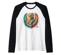Colorata Mitologia egizia Antica, Ali della dea Iside Maglia con Maniche Raglan