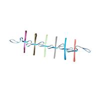 Colorate Corda di Sicurezza per Piccoli Maniglie Morbide | Nylon Simulato, Maniglie Morbide e Vivaci, per Asili Nido, Musei e Gruppi Prescolari
