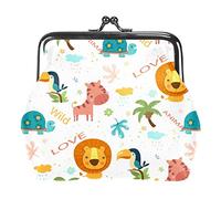 Colorati animali selvatici modello portamonete portafogli borse vintage per regalo