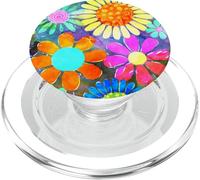 Colorato acquerello Daisy Retro Y2K Pattern PopSockets PopGrip per MagSafe