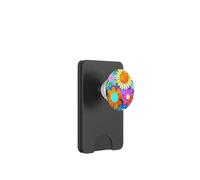 Colorato acquerello Daisy Retro Y2K Pattern PopSockets PopWallet per MagSafe