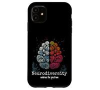 Colorato Arcobaleno Cervello Neurodiversità Autismo Spettro ADHD Custodia per iPhone 11