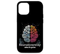 Colorato Arcobaleno Cervello Neurodiversità Autismo Spettro ADHD Custodia per iPhone 12/12 Pro