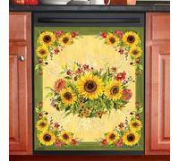Colorato Array Di Fioritura Sunflowers Magnetico da Cucina Lavastoviglie Cover