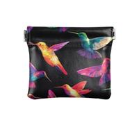 Colorato Arte Colibrì Boho Moda PU Borsa Cambiamento in Pelle Carino Mini Portafoglio per gli Uomini Donne Viaggio monedas para carro