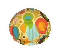 Colorato Astratto Cuffia Da Doccia Per Gli Uomini Cap Donne Riutilizzabile Impermeabile Lungo Spessa Cura Dei Capelli Breve