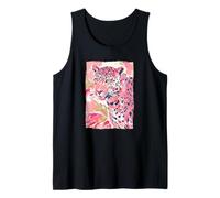 Colorato Astratto Dipinto Jaguar Big Cat Jungle Art Canotta