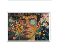 Colorato Astratto Ritratto Tela Arte Della Parete Moderna Immagine Opere D'arte Stampe Murale Unico Poster Creativi Pittura per Ufficio Dormitorio Decor 50x85cm Senza Cornice
