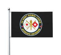 Colorato Bandiera da giardino US Army Signal Corps Kos Veteran Flag Vivace Bandiera con occhielli in metallo 3x5 Ft per Decorazioni percortile,Decorazioni per giardino