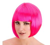 Colorato Bob Parrucche da Donna Corto con Frangia Accessorio Vestito