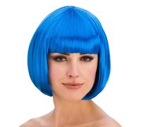 Colorato Bob Parrucche da Donna Corto con Frangia Accessorio Vestito
