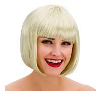 Colorato Bob Parrucche da Donna Corto con Frangia Accessorio Vestito