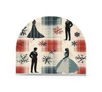 Colorato Buffalo da sposa Plaid Fiocchi di neve Natale Acrilico rustico portatovaglioli per tavolo, cucina autoportante nero tovagliolo dispenser decorazione per la casa per Picnic Bar Rustico