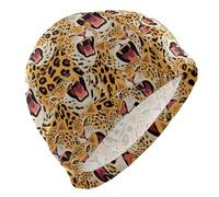 Colorato Cartoon Animal Leopard nuoto cappello per principianti Capelli corti nuoto impermeabile per gli uomini Protezione dei capelli e Drag Riduzione gorras para natacion mujer