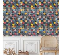 Colorato Ciottoli Carta da Parati Autoadesiva 0.52x3 m Pietre Ghiaia Pellicola Adesiva per Mobili Impermeabile Carta Adesivo Ispessita Opaco Decorare Muro Cucina Armadio Cassetto e Scaffali