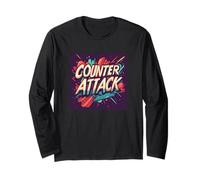 Colorato Contro Attacco Costume Maglia a Manica