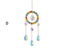 Colorato Cristallo Acchiappasole con Catena Appeso Decorazioni per Finestra Casa