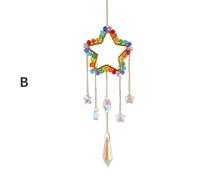 Colorato Cristallo Acchiappasole con Catena Appeso Decorazioni per Finestra Casa