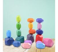 Colorato di Legno Equilibrio Blocchi Set, Blocchi di Accatastamento Gioco di