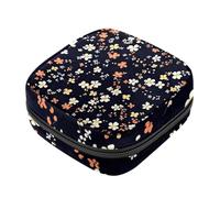 Colorato Ditsy, motivo floreale per primo periodo, borsa per assorbenti igienici, sacchetto per tazze mestruali, coppetta mestruale, porta tamponi, Multicolore 10., 4.7x6.6x6.6 in/12x17x17 cm