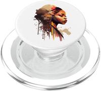 Colorato Donna Ritratto Arte Astratta PopSockets PopGrip per MagSafe
