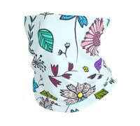 Colorato Doodle Fiori Stampa Sci Copertura Del Viso Freddo Sciarpa Per Gli Uomini Le Donne, Scaldacollo Ghetta Per Sci Corsa