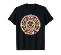 Colorato Etnico Mandala Sacro Geometria Cerchio Maglietta
