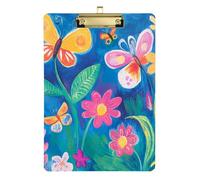 Colorato Farfalla Fiori A4 Ingegnere Appunti Soluzioni Ufficio Appunti Hard Board per Insegnante Portfolio Appunti Dimensioni 9 x 12