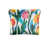 Colorato Fiore Fiori Moda Donne PU Leather Coin Purse Portatile Trucco Borsa Cambiamento Borsa per gli Uomini Donne Viaggio monedero Chico para monedas