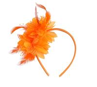Colorato Fiore Piumato Hairband Festival Puntelli Hairhoop Per Le Donne Ragazza Con Disegni Del Fiore Per Mardi Gras Evento A Tema