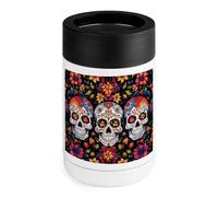 Colorato fiore teschi può raffreddare 340 g isolato in acciaio inox raffreddamento può coprire in acciaio inox bere titolare regali per uomini donne compleanno Natale
