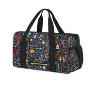 Colorato Fisica Sport Duffel Borse per Bambini Ragazze Ragazzi Donne Uomini Pernottamento Weekender Borsa Da Viaggio Tote Carry Palestra Casual Duffel Borse