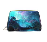 Colorato Flip Flops Pelle Lavabile Makeup Bag per le donne, Viaggio Cosmetici Borse, Portatile Cerniera Astuccio Organizer Pouch, Colore nuvola, Taglia unica